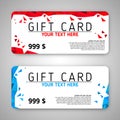 Set of two gift cards