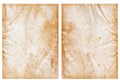 Water Damaged Stained Vintage Paper Set Royalty Free Stock Photo