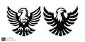 Eagle Crest Vector Set Royalty Free Stock Photo