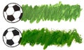 Set of two templates for football soccer score