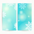 Set of two vertical holidays christmas banners Royalty Free Stock Photo