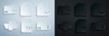 Set TXT file document, Document and check mark, Cloud upload, Finance folder, Unknown and icon. Vector Royalty Free Stock Photo