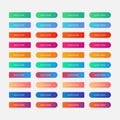Set of ui elements buttons for website and mobile app design Royalty Free Stock Photo