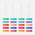 Set of ui elements buttons for website and mobile app design Royalty Free Stock Photo