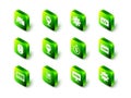 Set UI or UX design, Website statistic, Front end development, Time money, and graphic and Mobile Apps icon. Vector Royalty Free Stock Photo