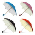 Set Umbrellas vector Royalty Free Stock Photo