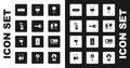 Set Undefined key, Key, Car with remote, Password protection, House, Lock and, card and picks for lock picking icon