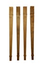 Set of unfinished wooden Mahogany chair legs