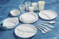 Set of units of disposable tableware