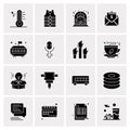 Set of 16 Universal Icons Business Vector