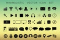 Set of universal modern icons for web and mobile