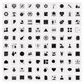 Set of 100 Universal Solid Icons