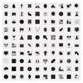 Set of 100 Universal Solid Icons