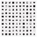 Set of 100 Universal Solid Icons