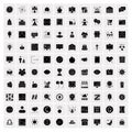 Set of 100 Universal Solid Icons