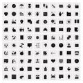 Set of 100 Universal Solid Icons