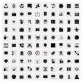 Set of 100 Universal Solid Icons