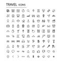 Set universal travel icons. Modern tourism icons .