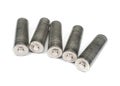 Set of unlabelled AA batteries Royalty Free Stock Photo