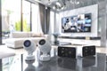 Set up a CCTV system to control different alarms in your home, using video to educate about secure and smart technology.