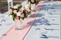 Romantic wedding ceremony on the beach Royalty Free Stock Photo