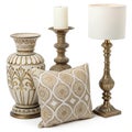 Upscale home dÃÂ©cor items isolated Royalty Free Stock Photo