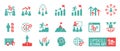 Set of upskilling icons, upskilling, personal growth.