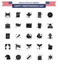 Set of 25 USA Day Icons American Symbols Independence Day Signs for phone; smart phone; american; star; state