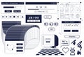 A set of user interface design elements in 80s, 90s retro style. Old computer aesthetics. Vintage nostalgic icons and