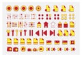 Set of Ux Ui web icons set, Outline icon collection Royalty Free Stock Photo