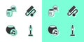 Set Vacuum cleaner, Voice assistant, and Electric extension cord icon. Vector Royalty Free Stock Photo