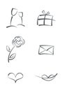 Set of Valentine Icons