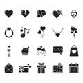 set of valentine's day icons. Vector illustration decorative design Royalty Free Stock Photo