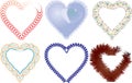 Set of valentine`s hearts, part 5,