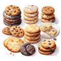 A set of a variety of cookies. Royalty Free Stock Photo