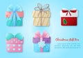 Ã Â¸Â®ariety gift box in paper cut style on lights blue background Royalty Free Stock Photo
