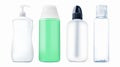 Set of variety plastic bottle product for beauty or health