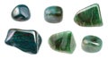 Set of various Bloodstone Heliotrope gemstones