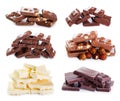 Set of various chocolate