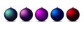 Set of various colorful christmas balls. Christmas decoration collection Royalty Free Stock Photo