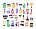 Set of various cosmetic products Royalty Free Stock Photo