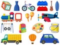 Set of various objects cartoon Royalty Free Stock Photo