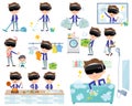 Virtual reality goggle men_housekeeping