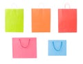 Set of various shopping bags