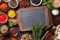 Set of various spices and herbs Royalty Free Stock Photo