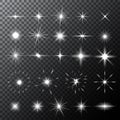 Light starry elements Royalty Free Stock Photo