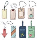Set of various tags. vector illustration Royalty Free Stock Photo