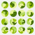 Set of various vector highlight covers. Abstract backgrounds. Various shapes. Doodle objects. Hand drawn templates. Round icons Royalty Free Stock Photo