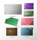 Set of vector abstract banners for background, advertisement, internet, design Royalty Free Stock Photo