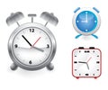 Set of vector alarm clocks